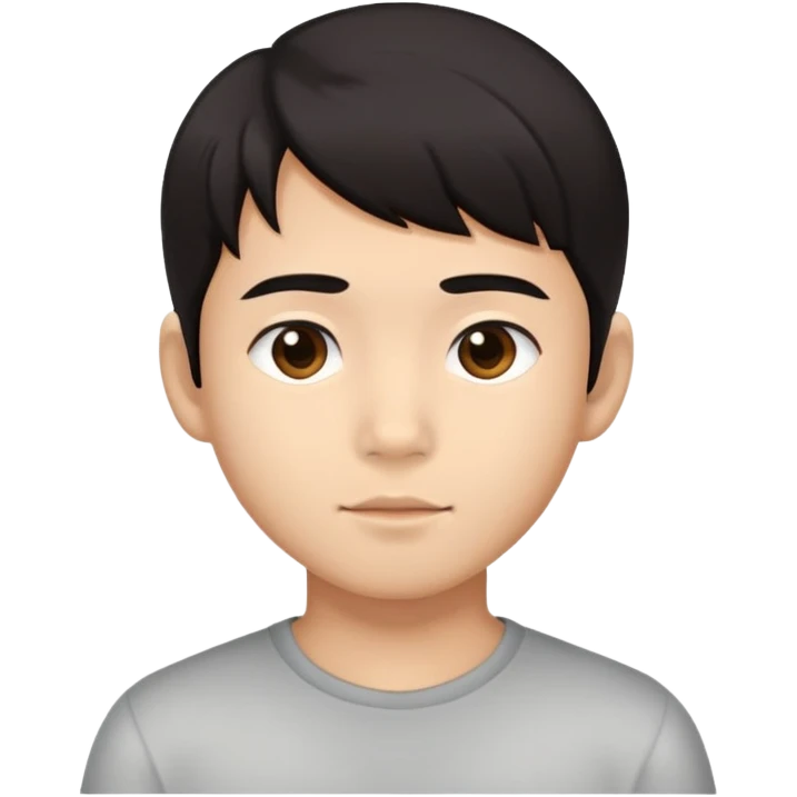 Asian descent boy face emoji