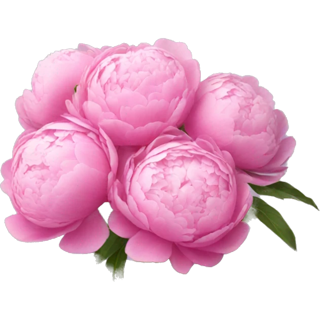 bouquet of peonies emoji