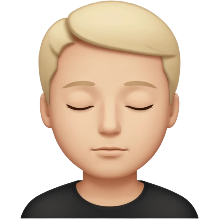 Now make his eyes close emoji