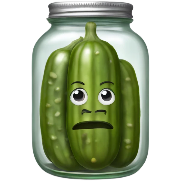 pickles in a jar emoji