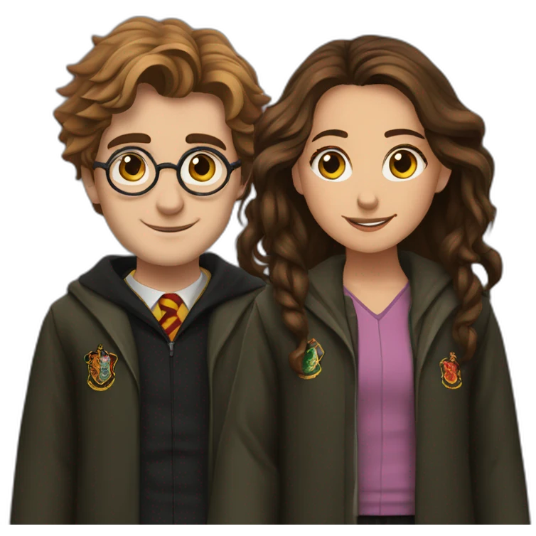 Harry Potter  and hermion  emoji