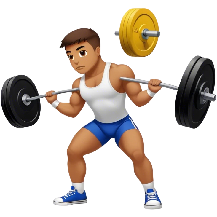powerlifter converse shoes clean and jerk exercise emoji