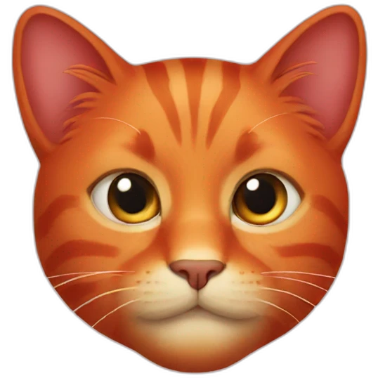 red cat emoji