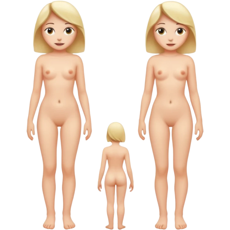 Sexy nude girl full body emoji