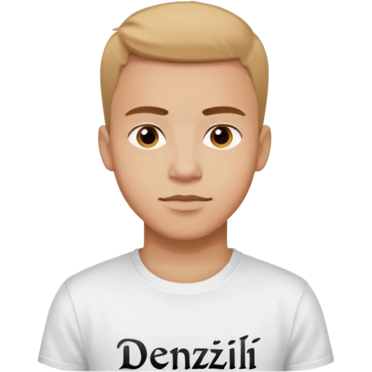 Junge, mit T-Shirt, Denizli Schrift emoji