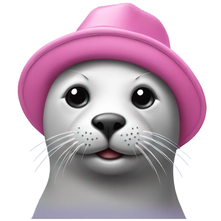 seal with pink hat emoji