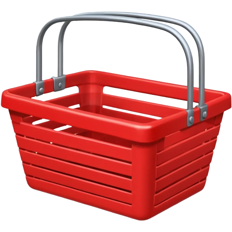 red shop basket emoji