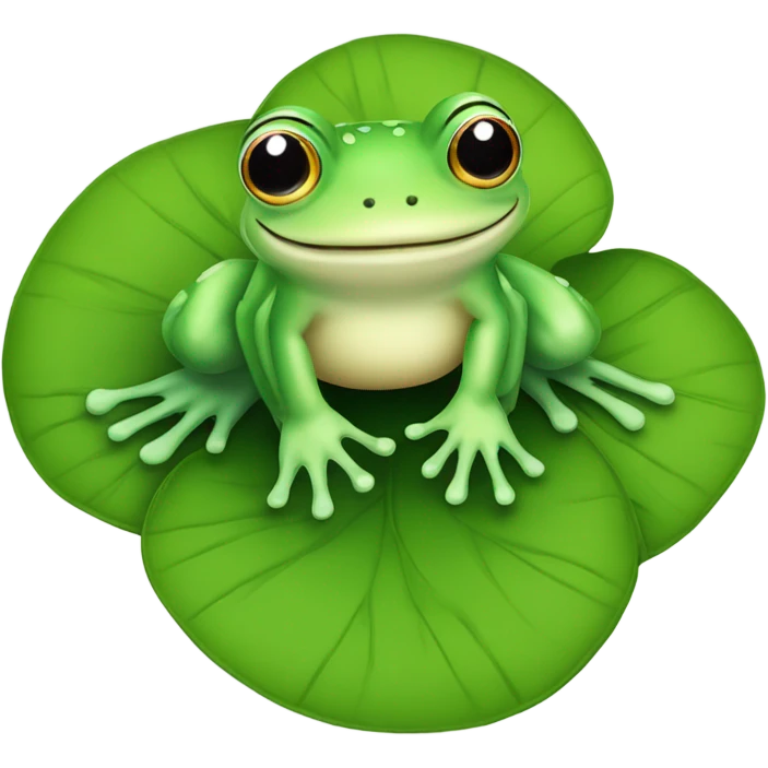 Cute frog  emoji