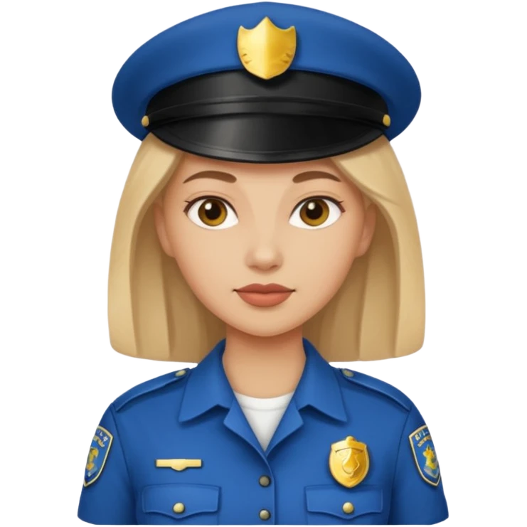 polic woman no hat emoji