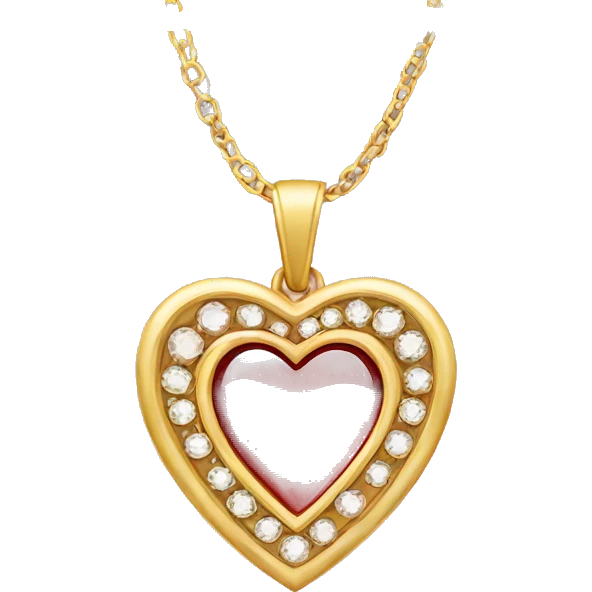 a jewelry heart emoji