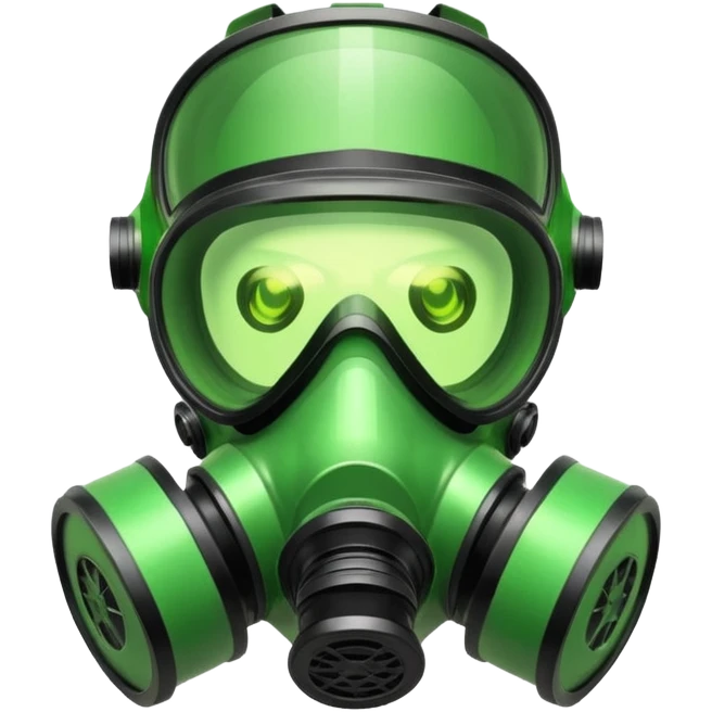 glitter green viper valorant gas mask emoji