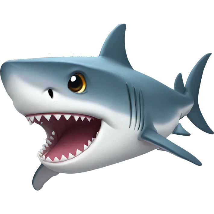 Shark with star eyes emoji