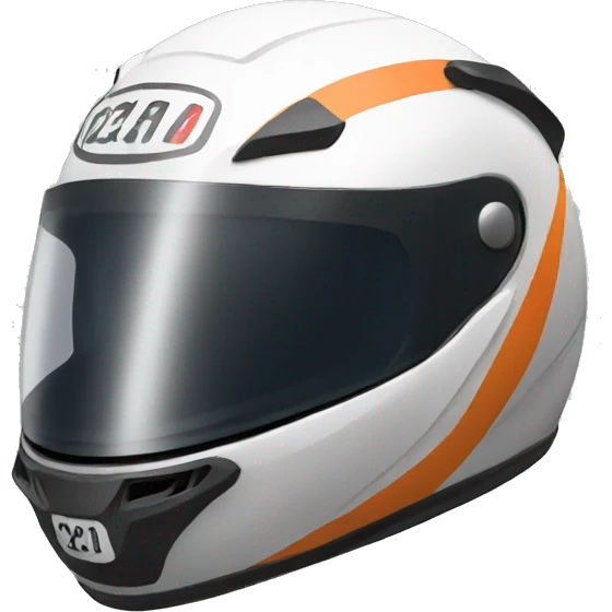 racing helmet  emoji
