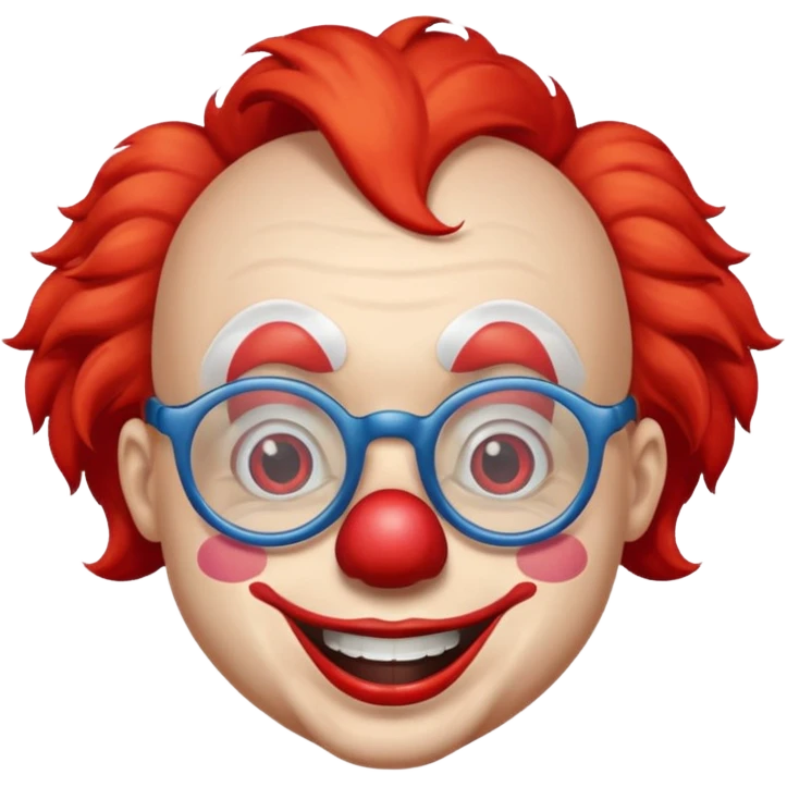 clown with glasses emoji