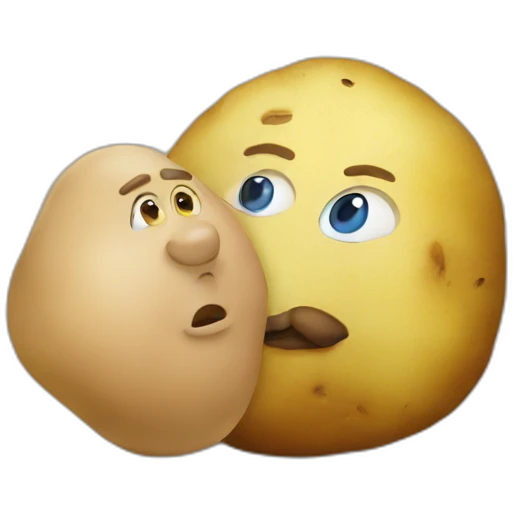 Putin and potato emoji