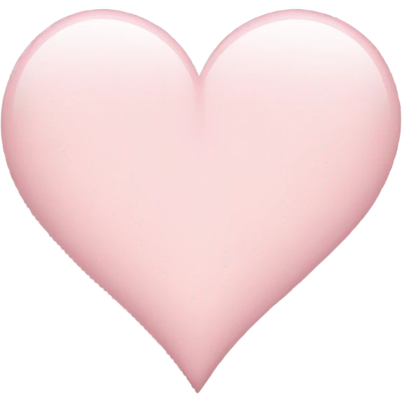pale pink heart emoji
