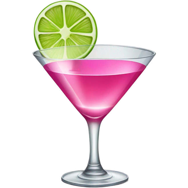 cosmopolitan with a lime emoji