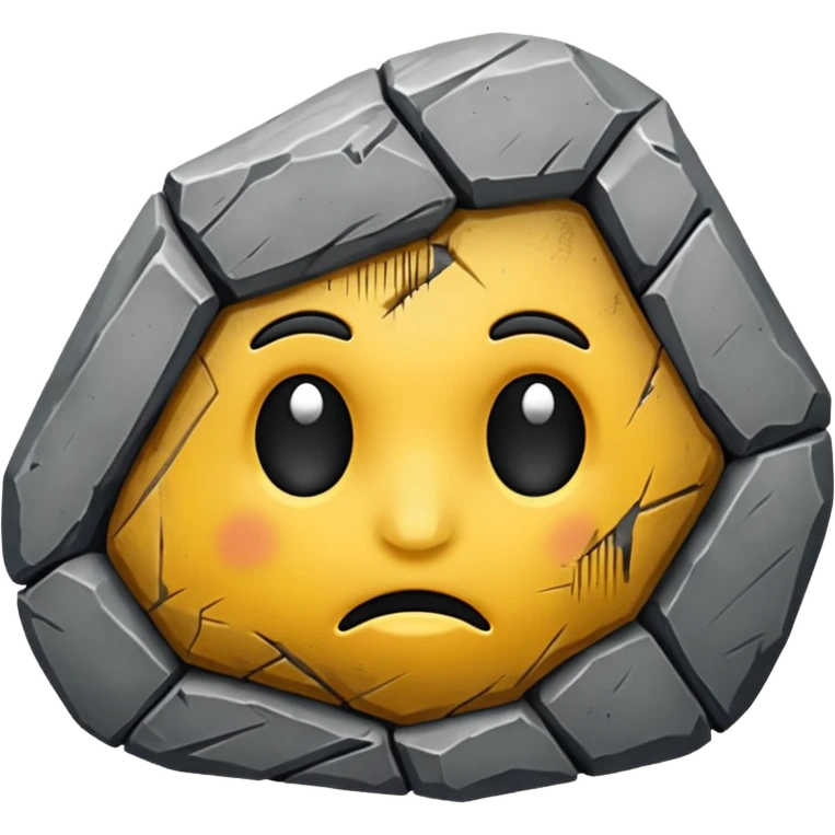 generate me a simple rock emoji