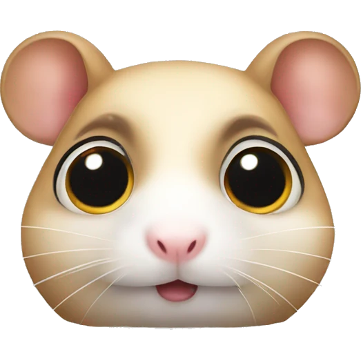 hamster with big eyes emoji