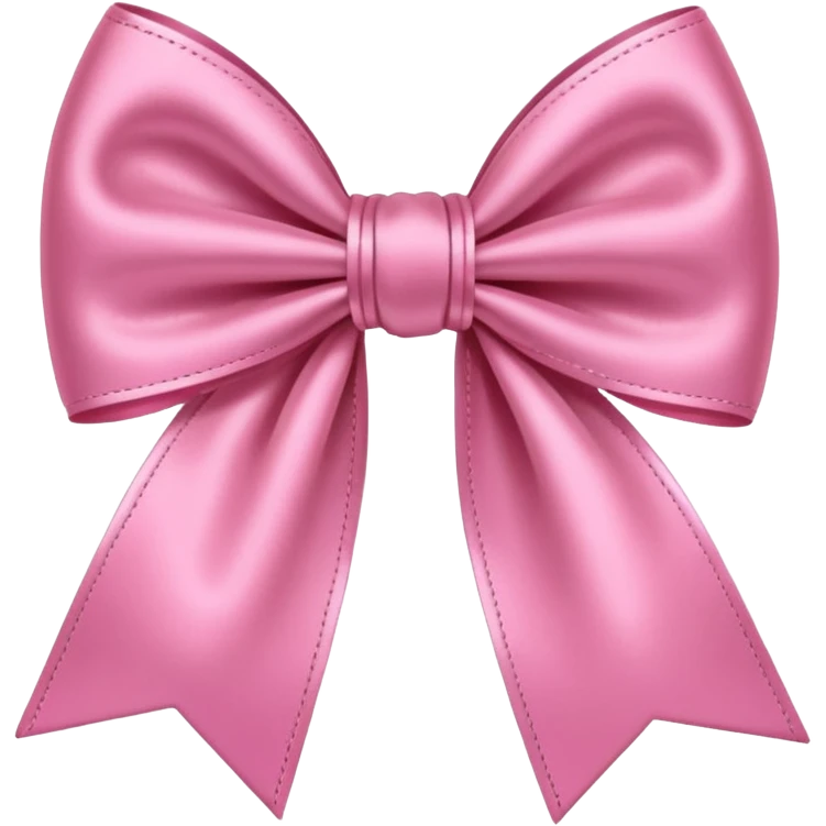 A pink bow
 emoji