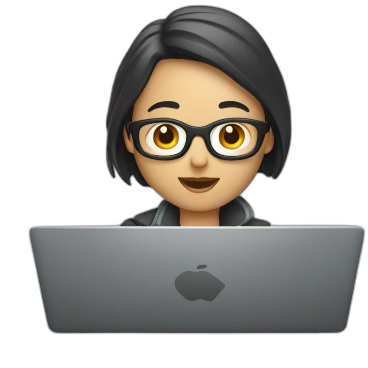 video editor using apple laptop' emoji