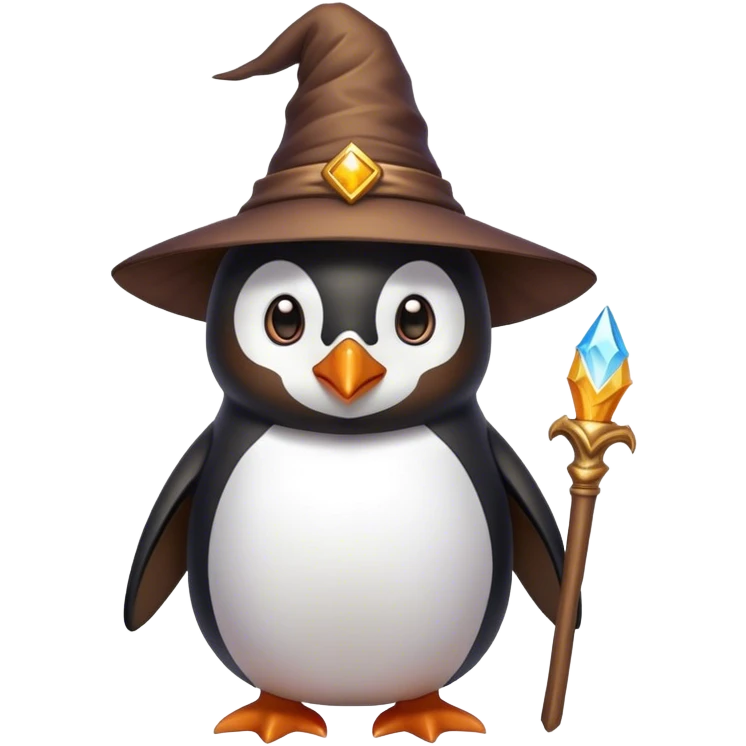 Wizard penguin emoji