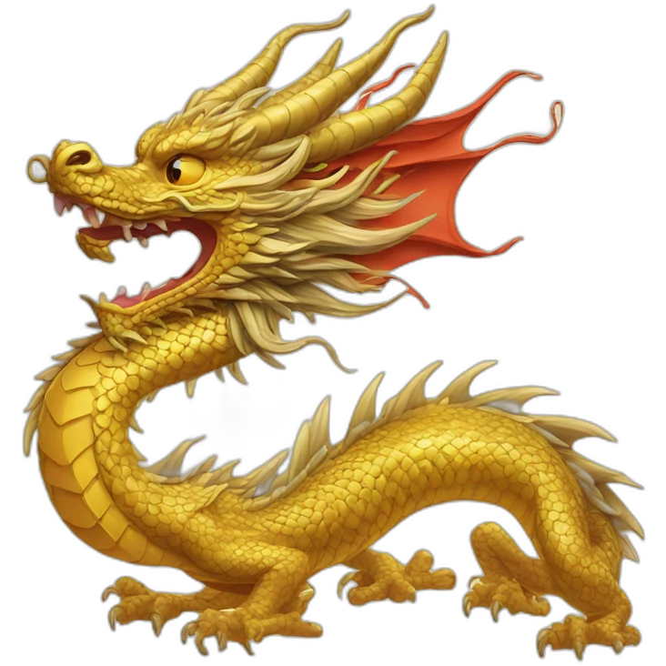 Dragon ancient Chinese stile emoji