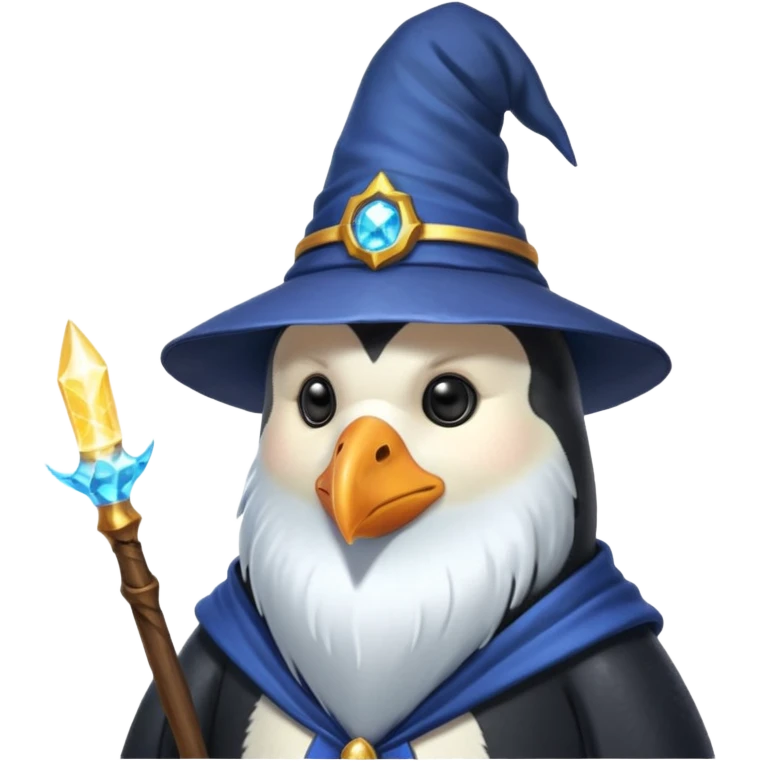 Penguin Wizard emoji
