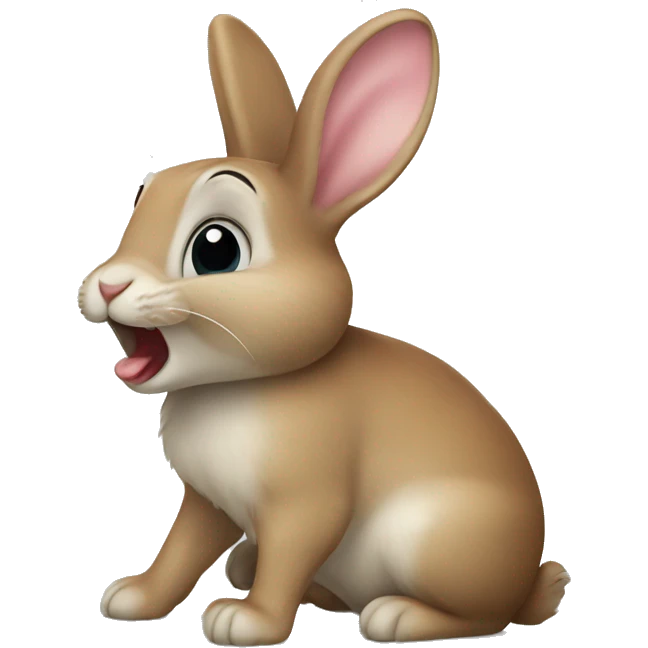 bunny biting  emoji