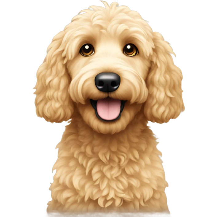 Mini golden doodle  emoji