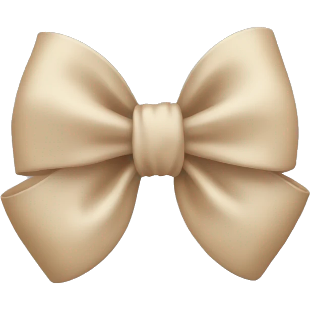 Beige bow  emoji