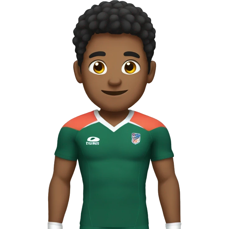 rugby player kids with black shirt saying ok emoji