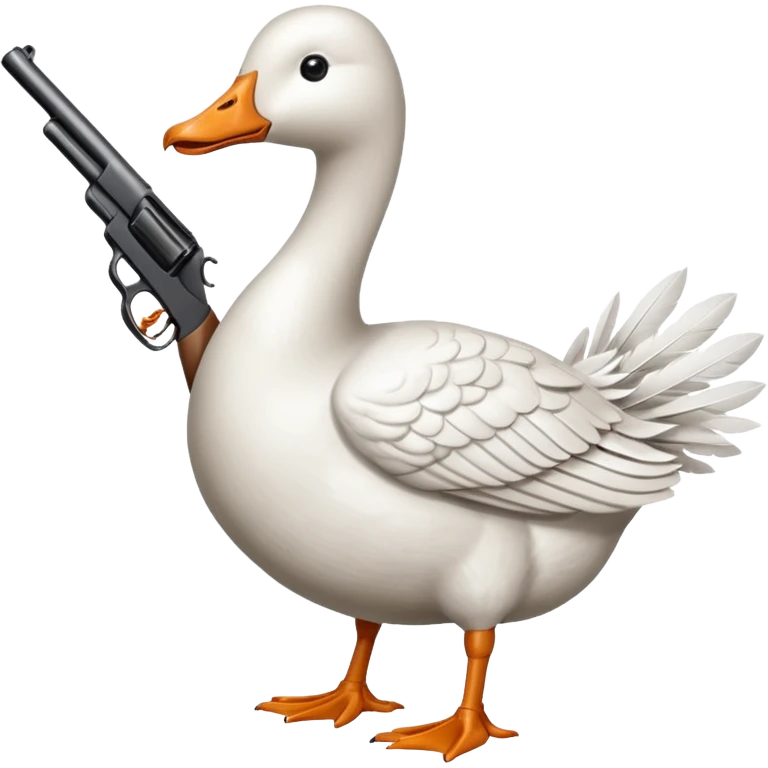 Goose with a ar emoji