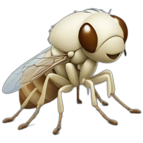 Mouche avec des grand pieds emoji