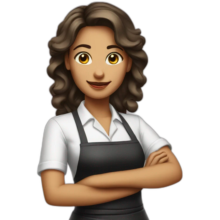 Girl waitress emoji