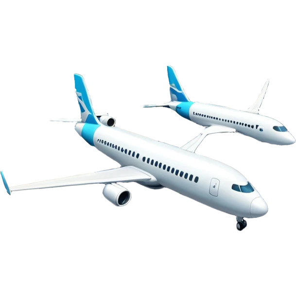 3d terminal building, planes emoji