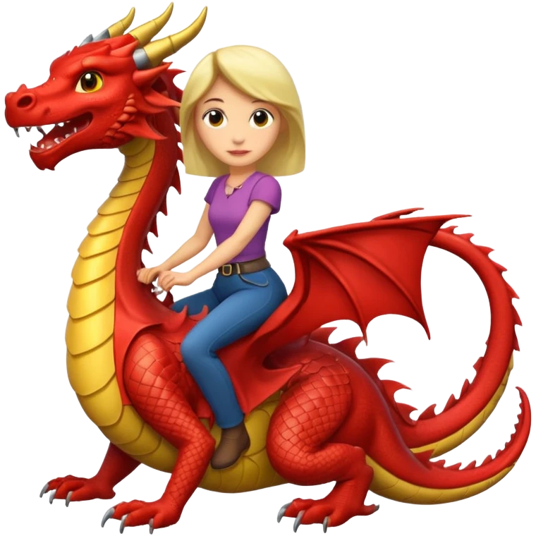 woman on the dragon emoji