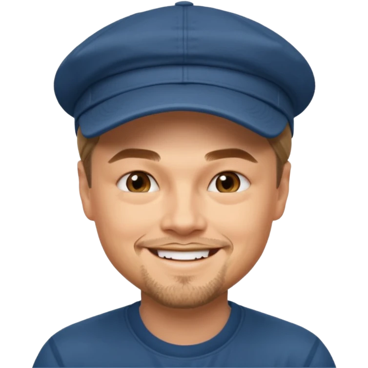 leonardo caprio with cap  emoji