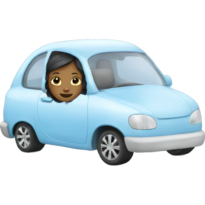 ice skater in a car emoji
