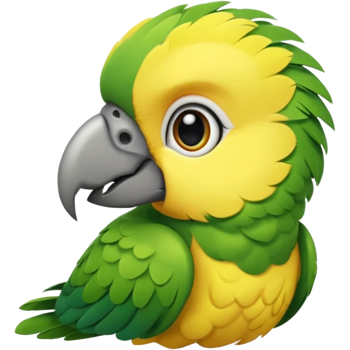 Cute baby parrot emoji