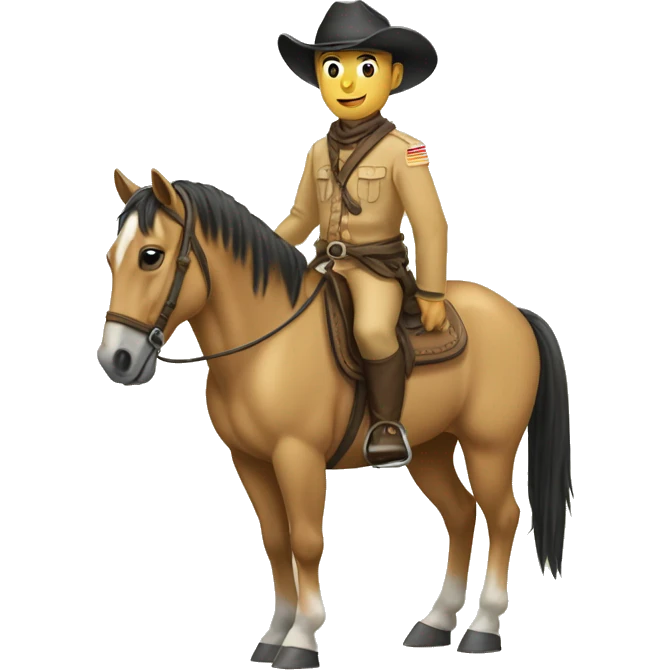 Buckskin Horse and gi emoji
