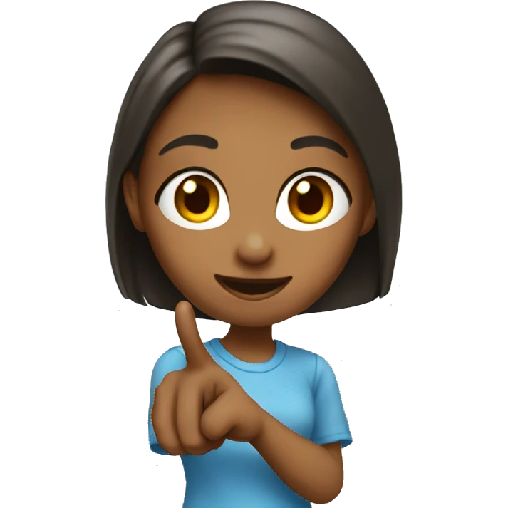 girls pointing at the viewer emoji