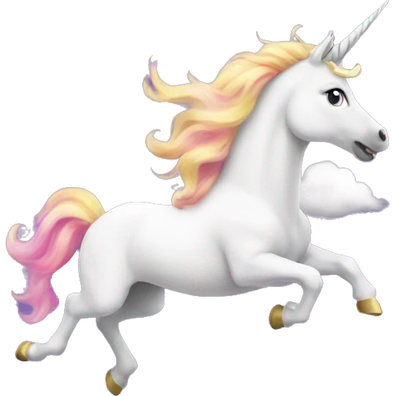 Unicorn flying  emoji