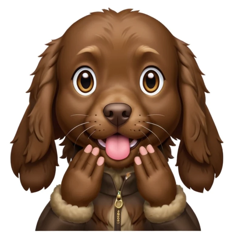 Boykin spaniel blowing kisses  emoji