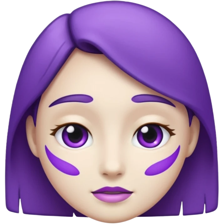 faca roxo e branco emoji