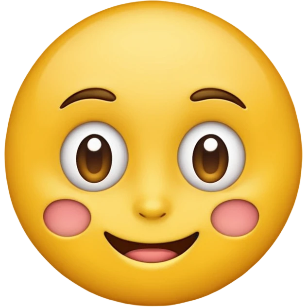 yellow emoji face doing a sideeye, playful expression emoji