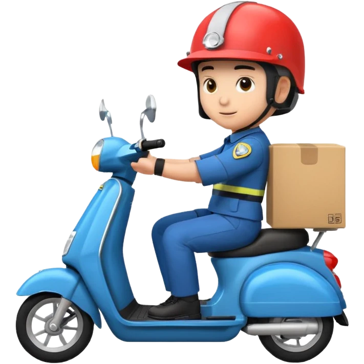 Scooter delivery emoji