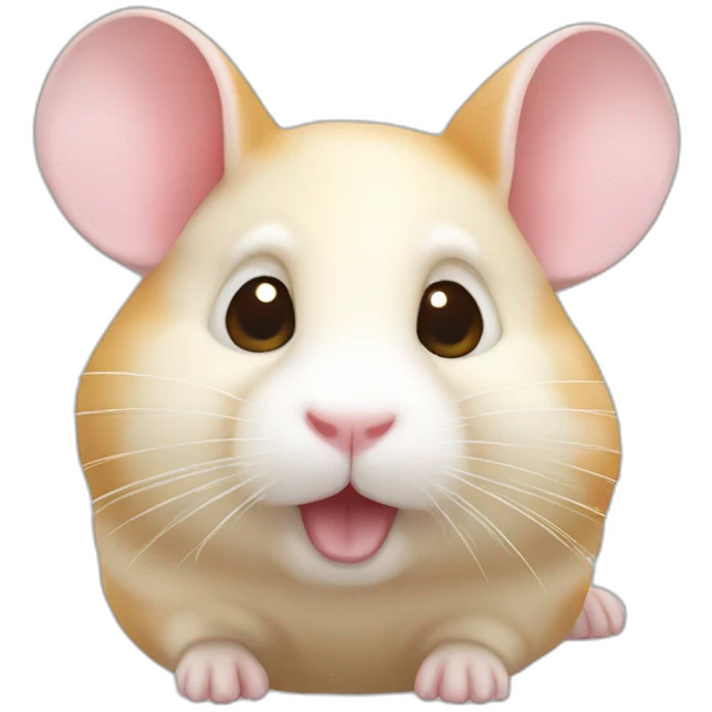 Cream hamster emoji