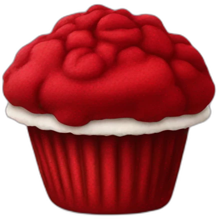 red velvet muffin emoji