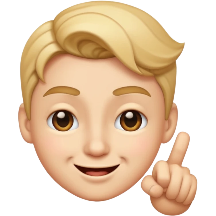 winking smirking pointing circle face emoji